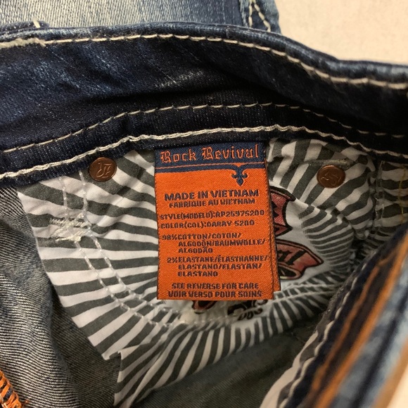 🆕 RARE Rock Revival SZ.25 Daray Stretchy SkinnyJeans NWT Pristine New Condition - Picture 8 of 15